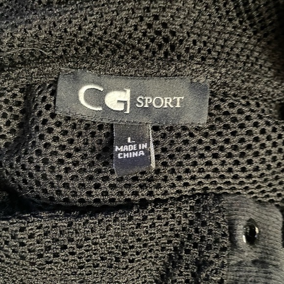 CG Sport Mesh Zip Front Top Swim Coverup Shirt Large - Picture 5 of 6